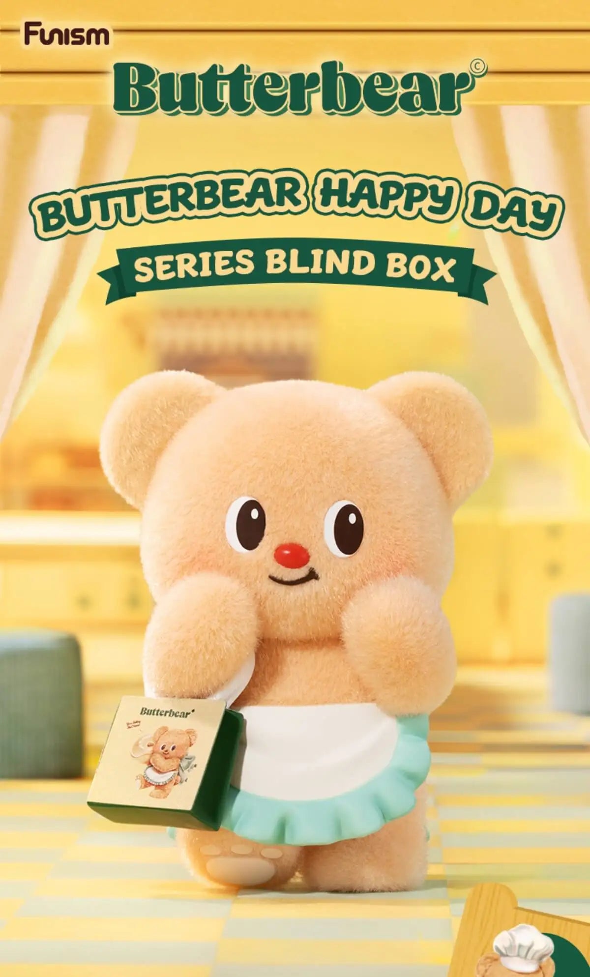 FUNISM Butterbear Happy Day Series Blind Box Figures box art view