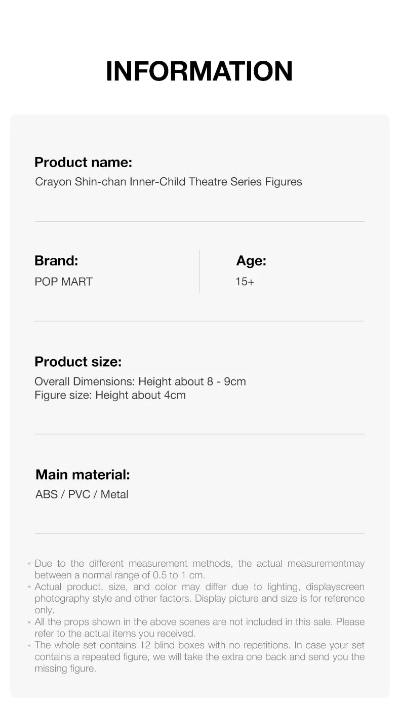 POP MART Crayon Shin-chan Inner-Child Theatre Series Figures Blind image 17