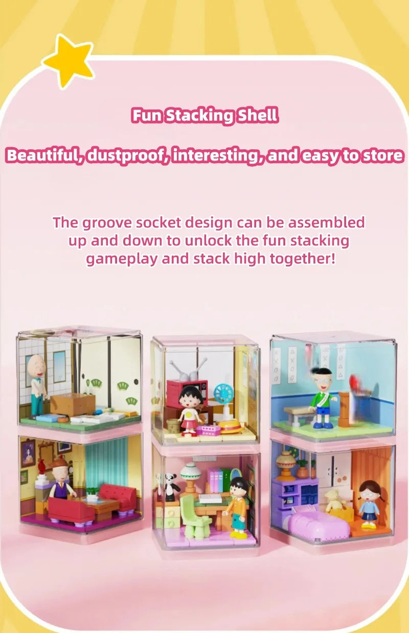 WEKKI Chibi Maruko Chan Building Blocks Micro Bricks