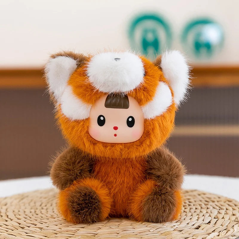 Cute Creative Animal Vinyl Face Plush Pendant Toys
