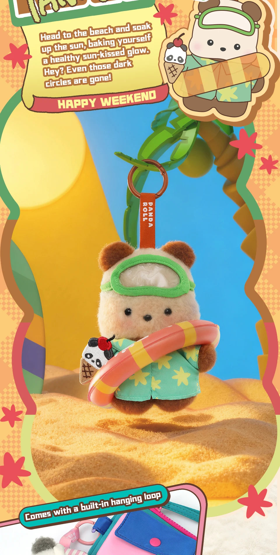 52TOYS Panda Roll Happy Weekend Series Blind Box Plush Collectible