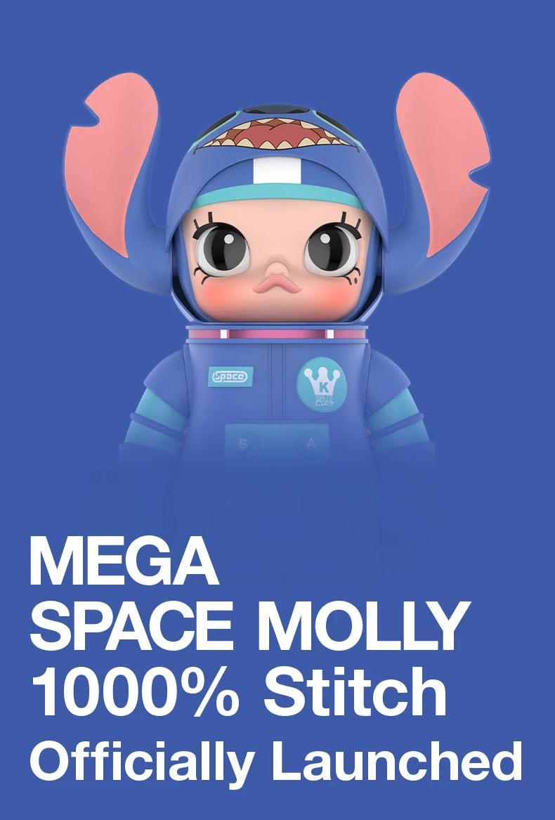 POP MART MEGA SPACE MOLLY 1000% Stitch Limited Edition Figure