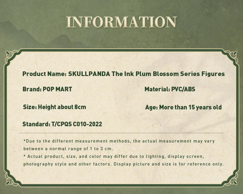 POP MART SKULLPANDA The Ink Plum Blossom Series Blind Box Figures (Pre-Order)