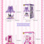 TOPTOY Sanrio Kuromi & My Melody Powder Dream Home Micro Building Blocks