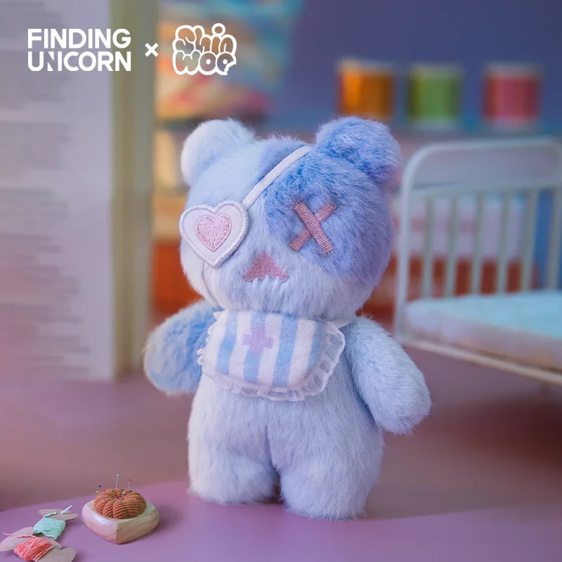 ShinWoo x Finding Unicorn Ragbear Clinic Series Plush Blind Box – Collectible Mystery Bears