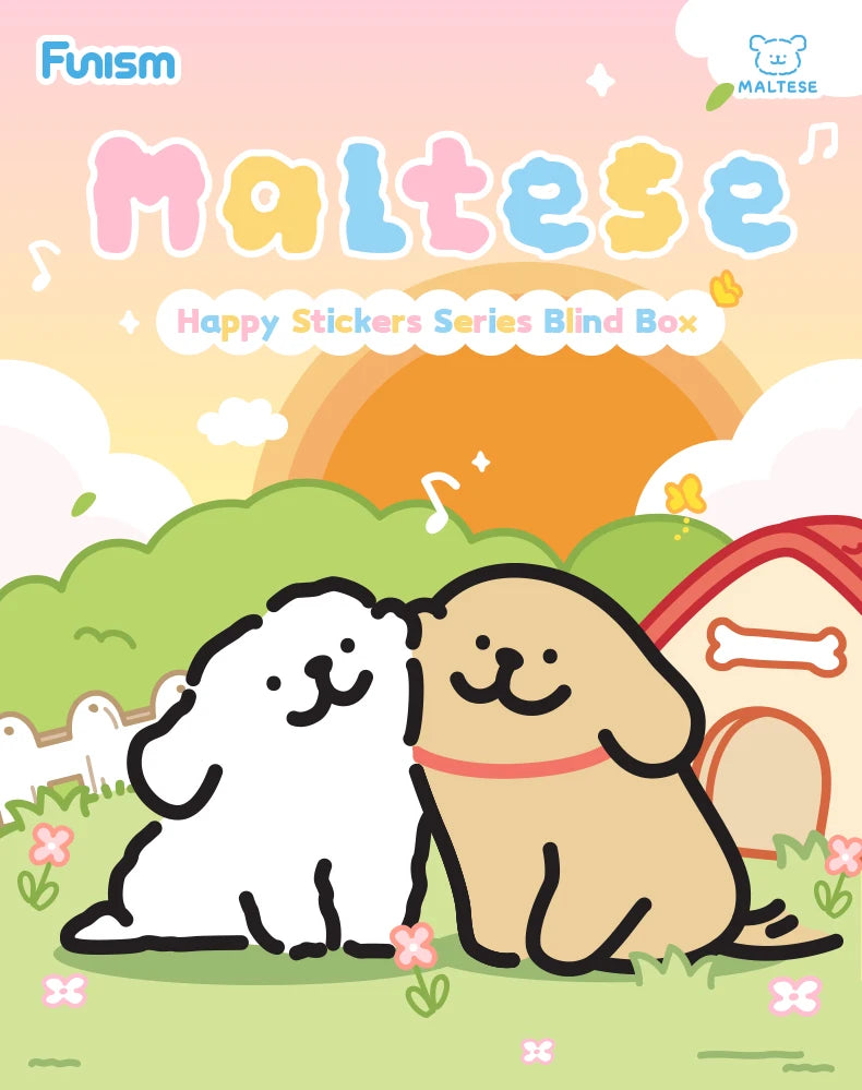 FUNISM Maltese Happy Snuggling Series Blind Box Figures