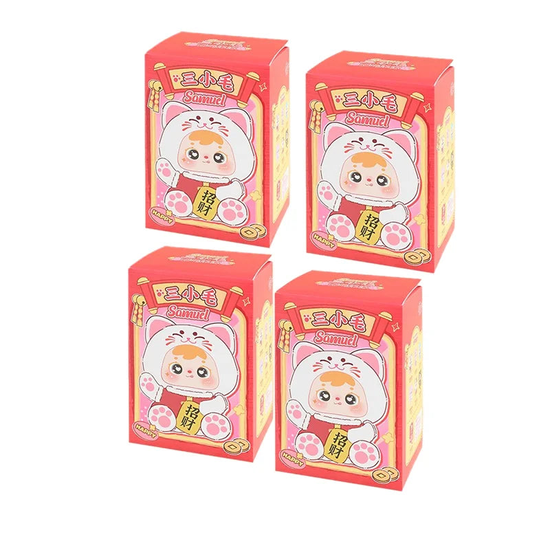 Samuel Meow Lucky Cat Series Blind Box Plush Collectibles