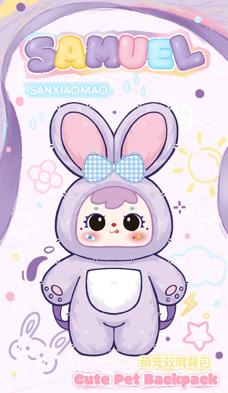 Samuel Cute Pet Backpack 600% Plush Blind Box Figure