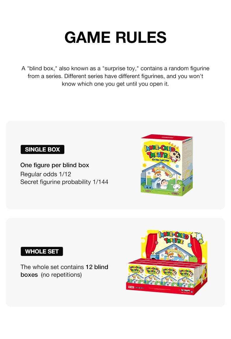 POP MART Crayon Shin-chan Inner-Child Theatre Series Figures Blind image 10