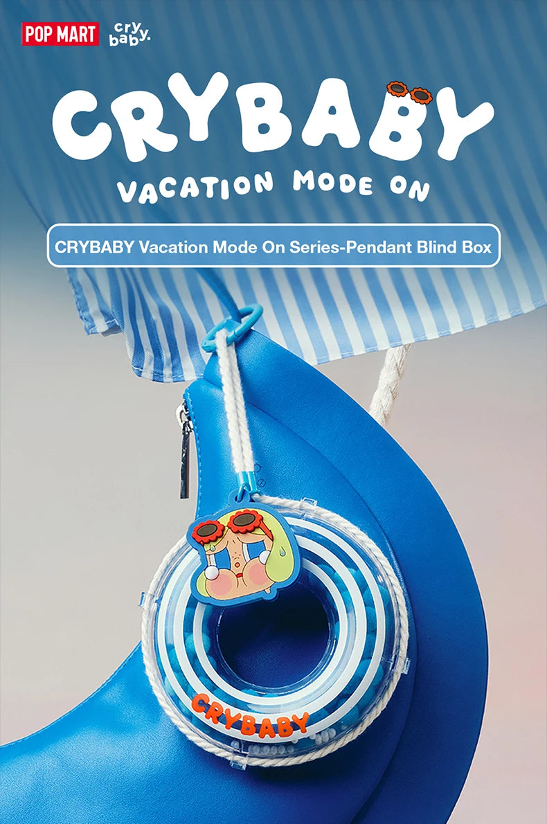POP MART CRYBABY Vacation Mode On Pendant Blind Box
