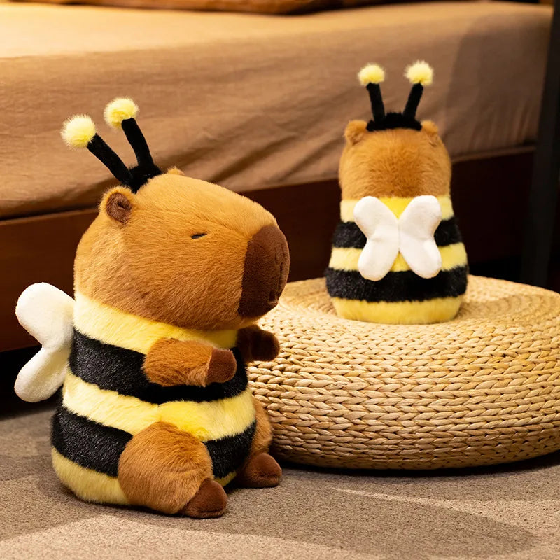 Bee Capybara Plush – Cute Hybrid Stuffed Animal