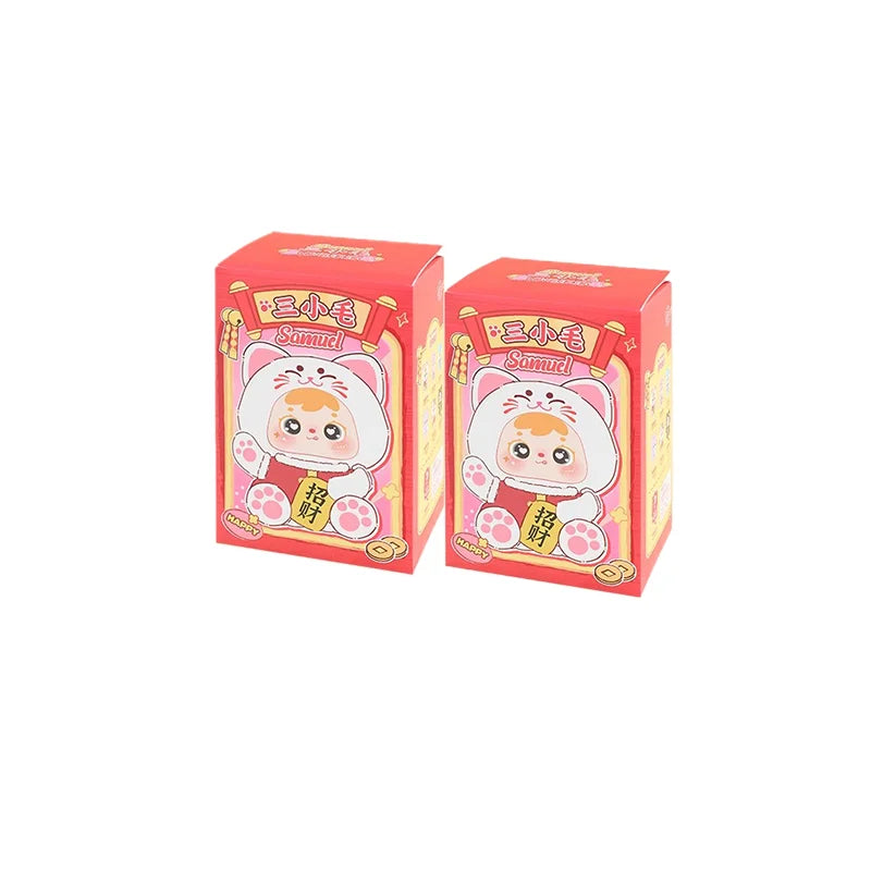 Samuel Meow Lucky Cat Series Blind Box Plush Collectibles