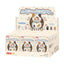 Display box of 'Poly Poly Kitty' vinyl figures with a focus on 'Pucky'.