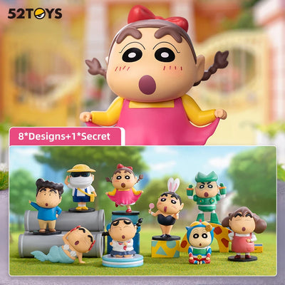 52TOYS Crayon Shin-chan Funny Cosplay Blind Box Mystery Collectible Figures