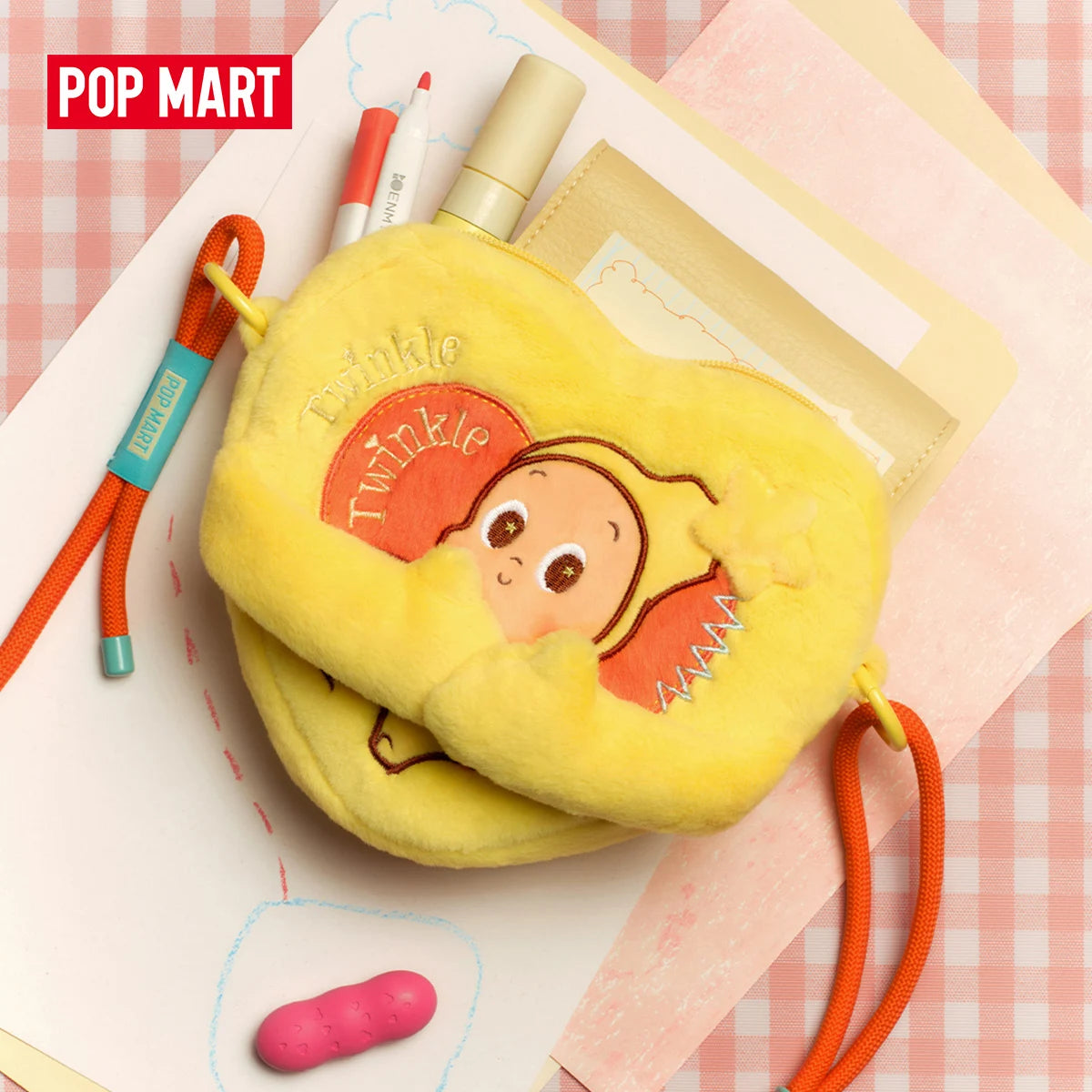 POP MART Twinkle Twinkle Crush On You Hand-in-Hand Heart Bag