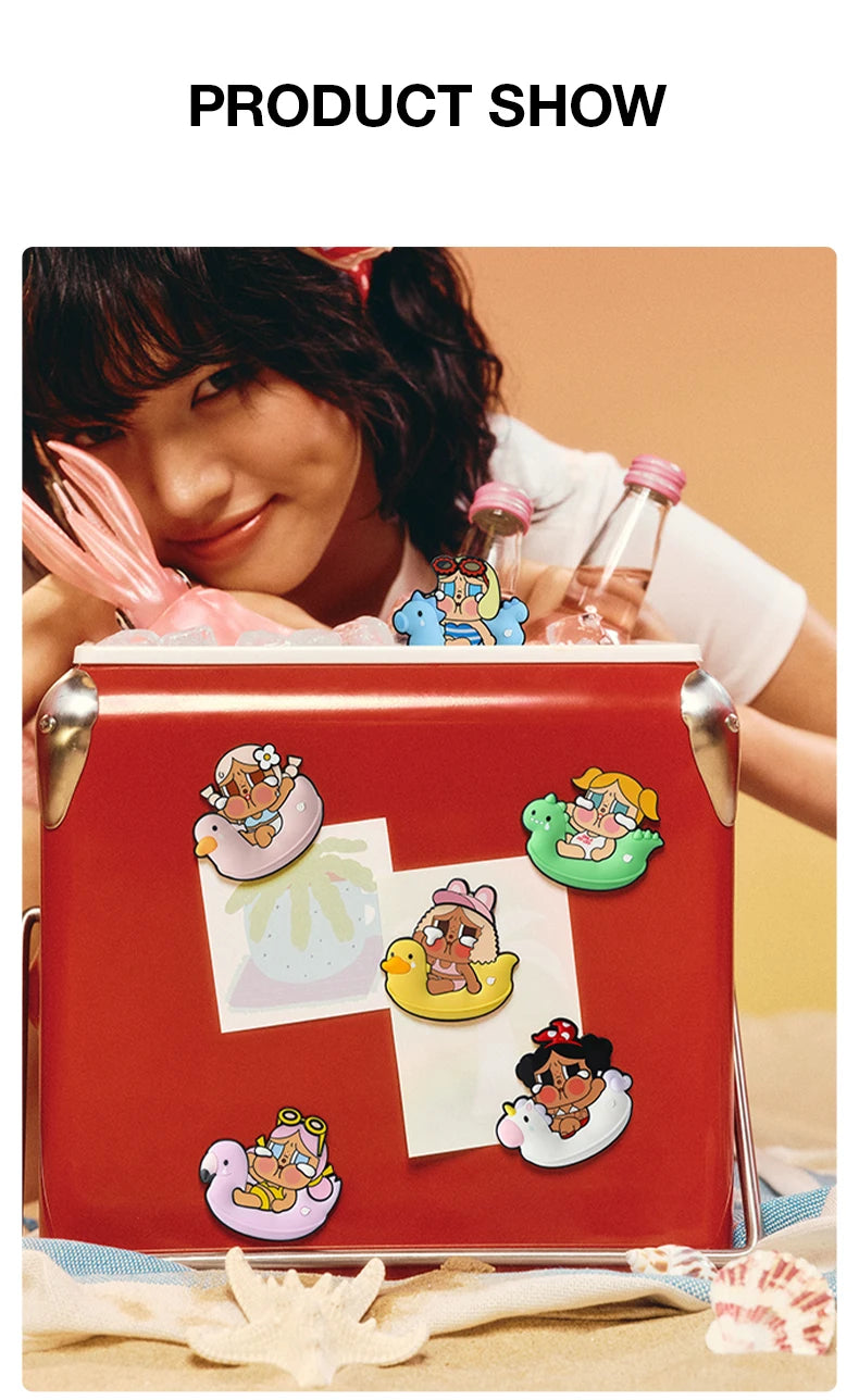 POP MART CRYBABY Vacation Mode On Series Fridge Magnet Blind Box