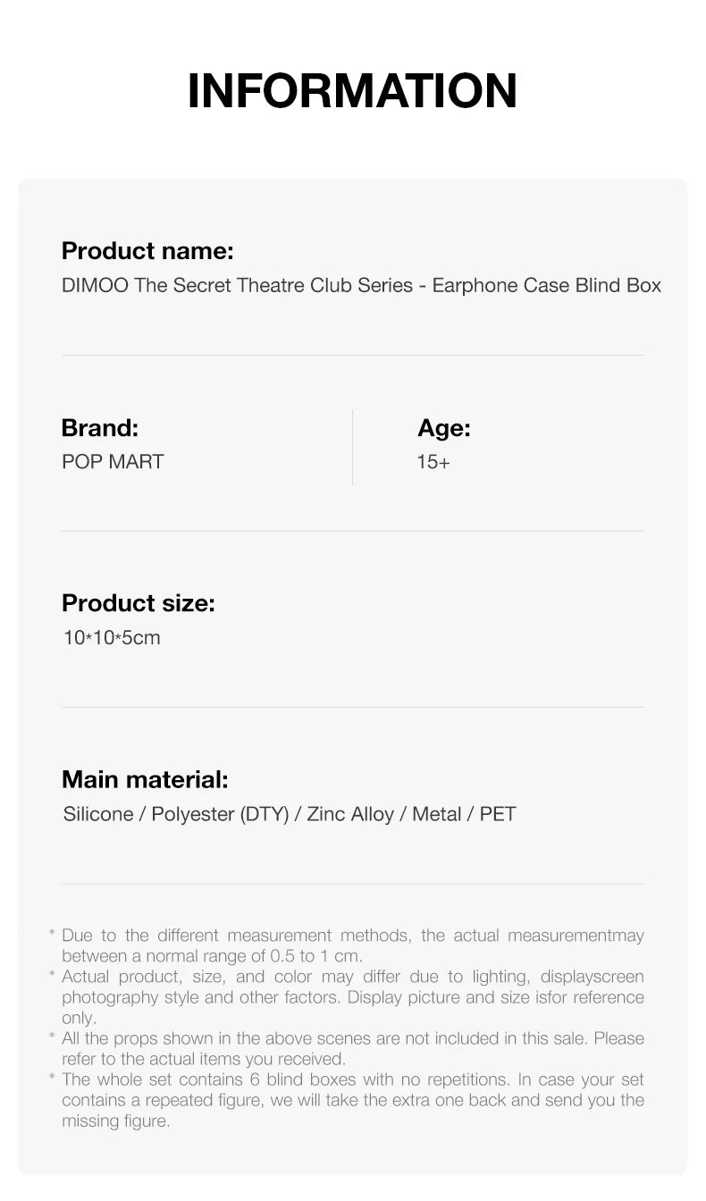 DIMOO The Secret Theatre Club Series - Earphone Case image 15