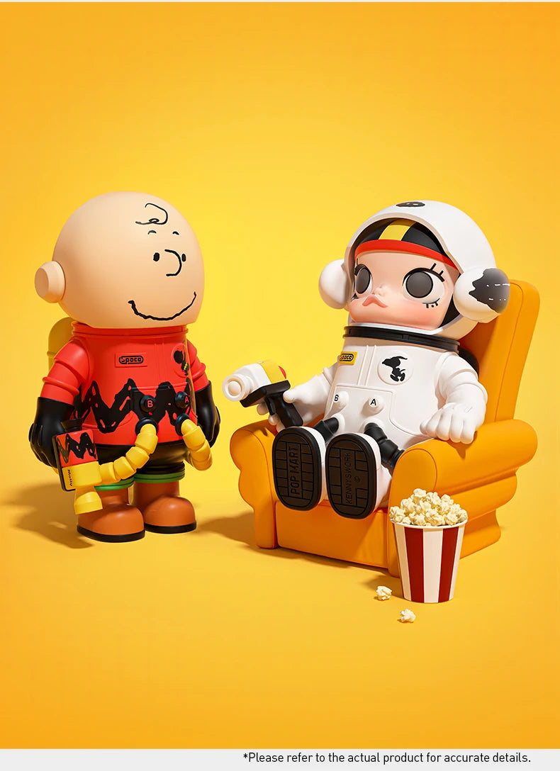 POP MART MEGA SPACE MOLLY Charlie Brown & Snoopy 100% Figure