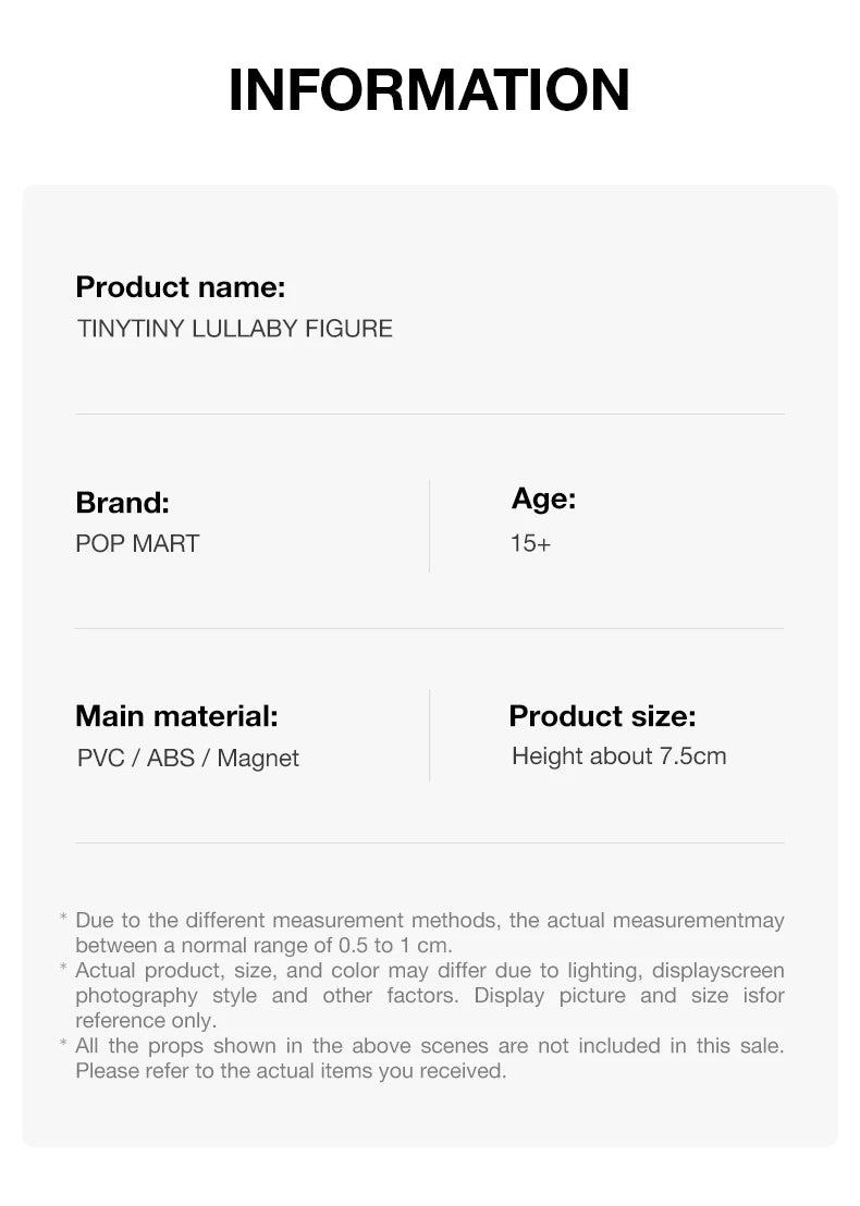 POP MART TinyTINY Lullaby Collectible Figure