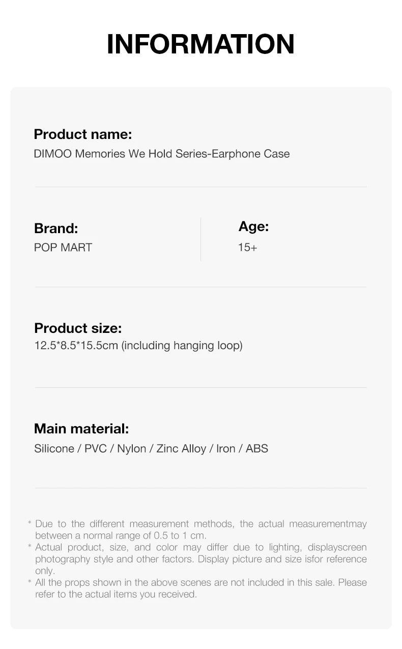 POP MART DIMOO Memories We Hold Earphone Case