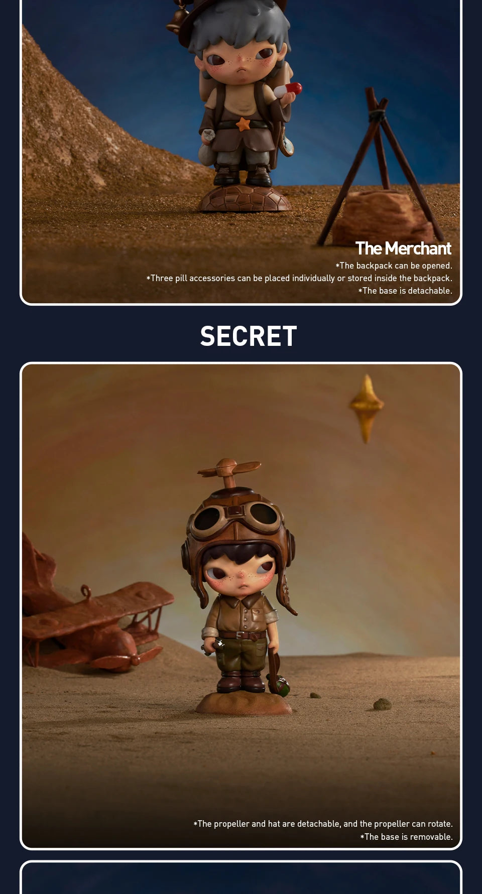 POP MART Hirono × Le Petit Prince Series Blind Box Figures