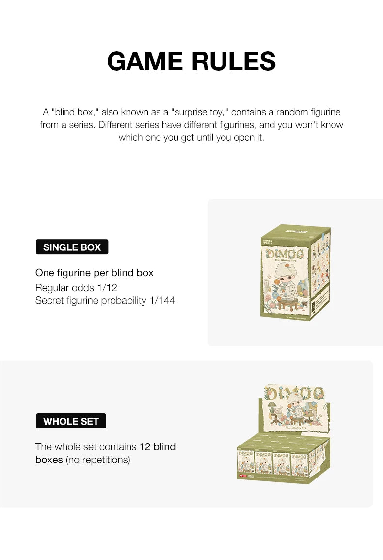 POP MART DIMOO The Missing Day Series Blind Box Figures
