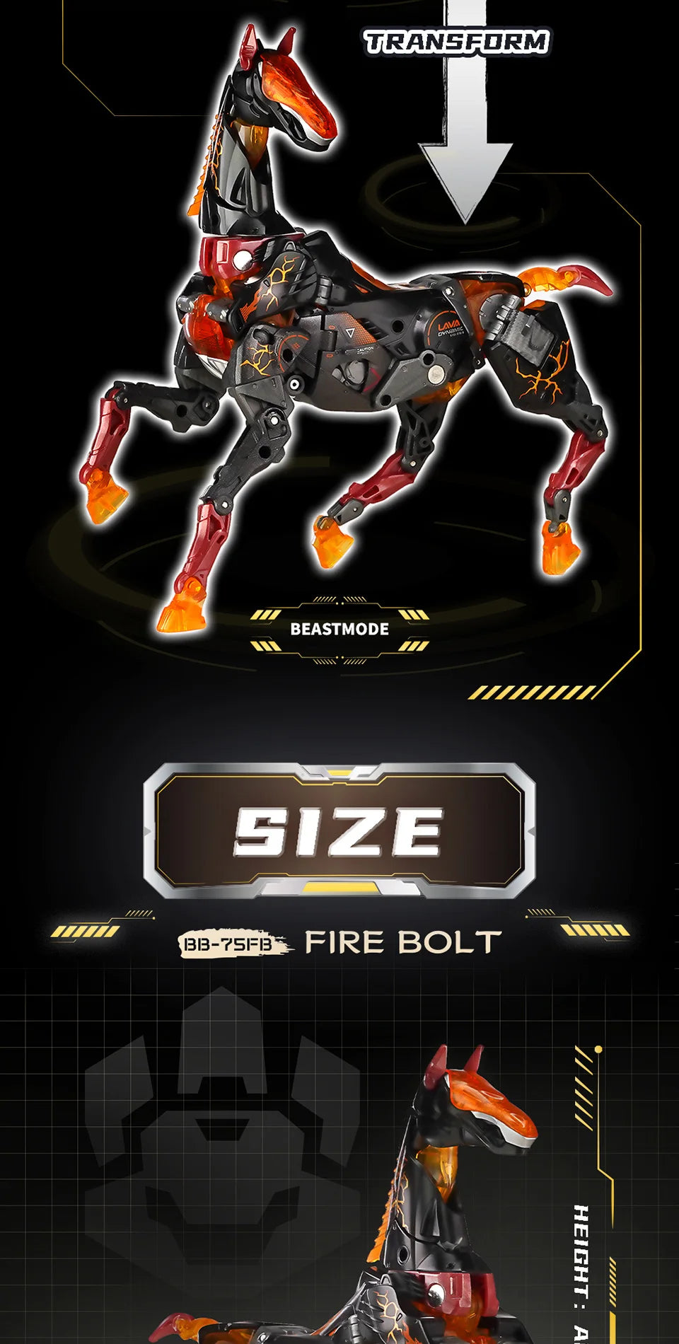 52TOYS BEASTBOX BB-75FB FIRE BOLT Transformation Collectible image 9