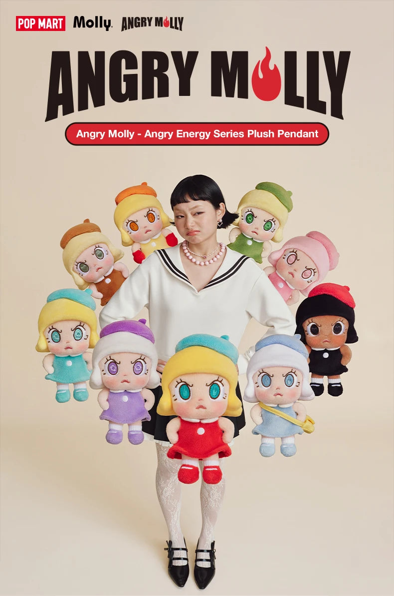 POP MART Angry Molly Angry Energy Plush Blind Box