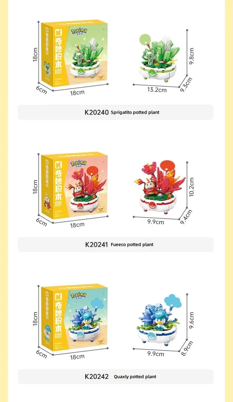 KEEPPLEY Pokémon Bonsai Series Building Blocks