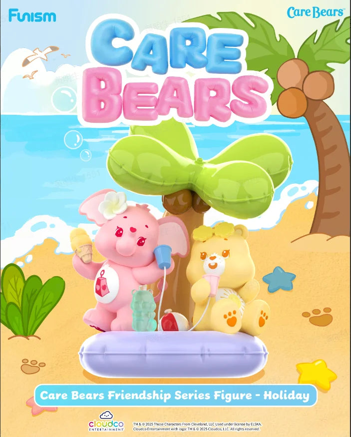 FUNISM Care Bears Friendship Series Figure Holiday Blind Box Action Figure Toy Gift for Kids Collectors Series Figures Action