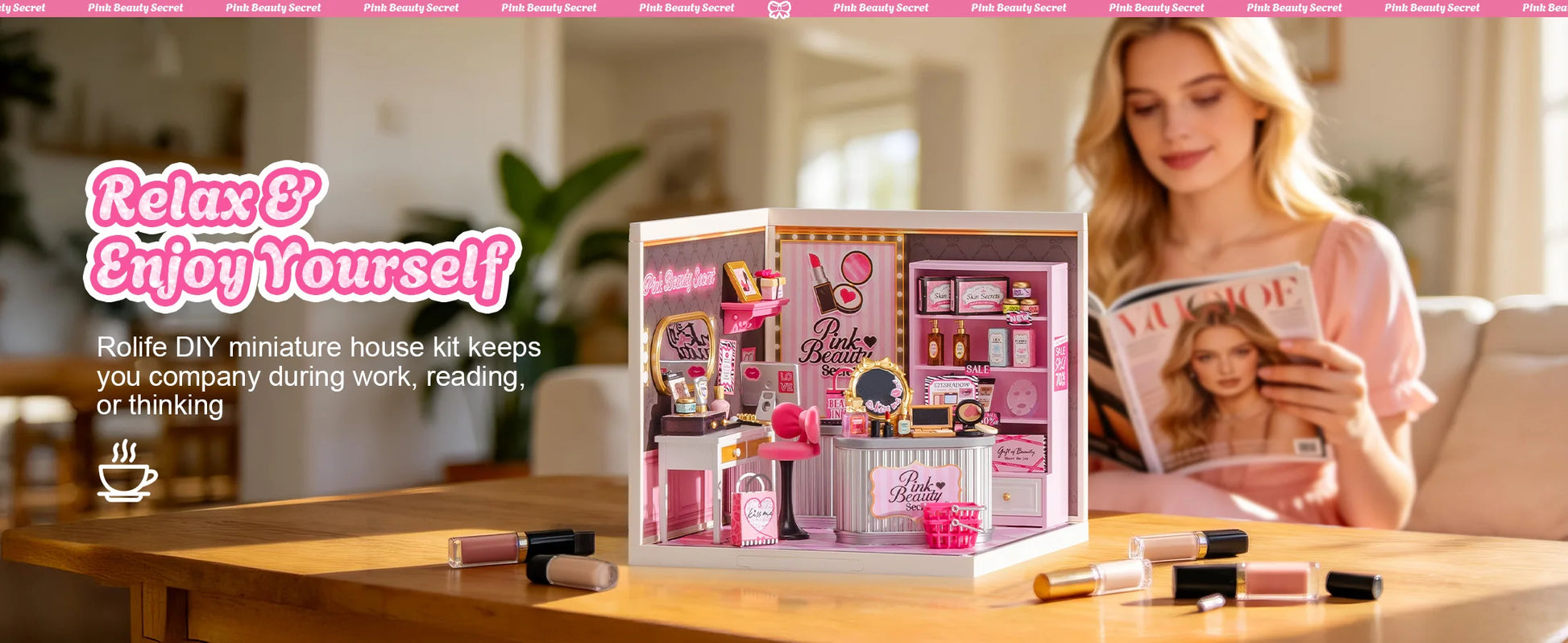 ROBOTIME Rolife Super Creator Series Pink Beauty Dollhouse image 16