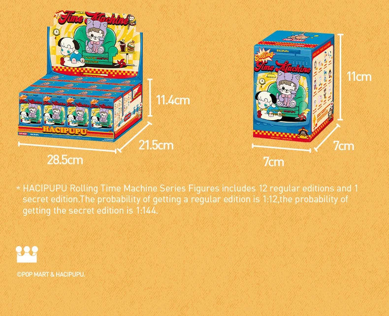 POP MART HACIPUPU Rolling Time Machine Series Blind Box