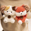 Cute Sitting Animals Plush – Red Panda, Fox, Sloth, Cat, Capybara & Pig