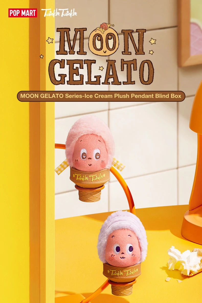 POP MART MOON GELATO Ice Cream Plush Pendant Blind box art view