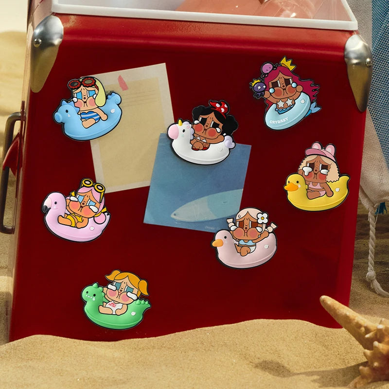 POP MART CRYBABY Vacation Mode On Series Fridge Magnet Blind Box