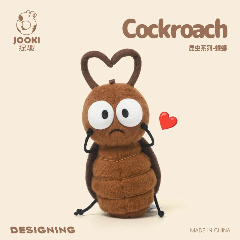 Cute Cartoon Insect Plush Toy Collection – Caterpillar, Firefly, Dragonfly, Mosquito, Cockroach