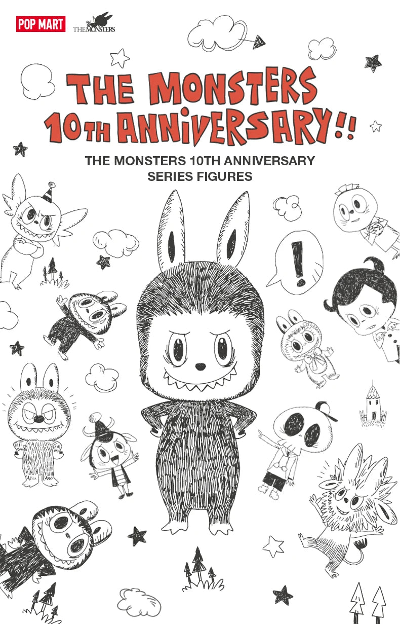 POP MART The Monsters 10th Anniversary Blind Box Keychain Figures