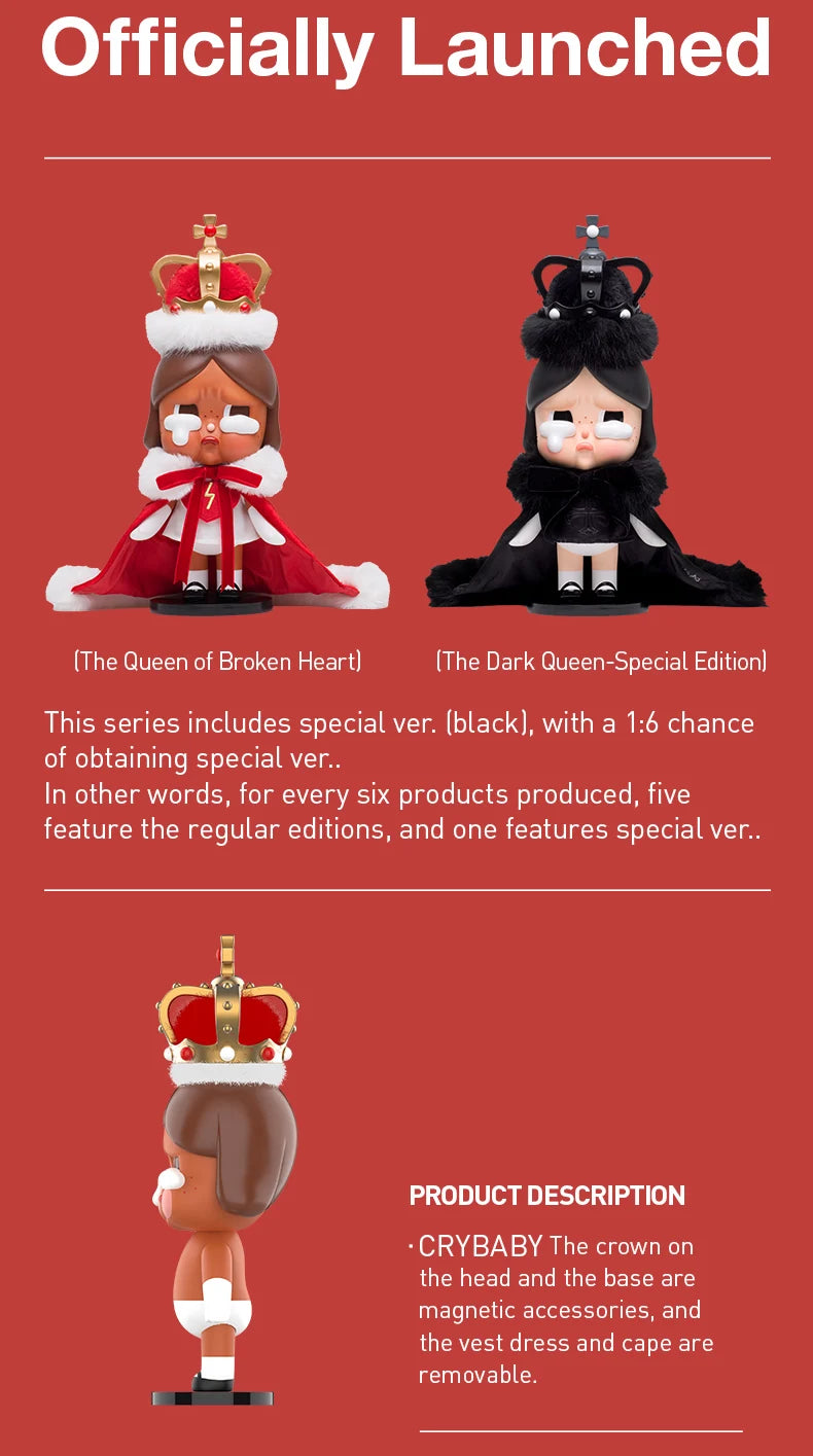 POP MART MEGA CRYBABY 400% The Queen of Broken Heart Limited Edition