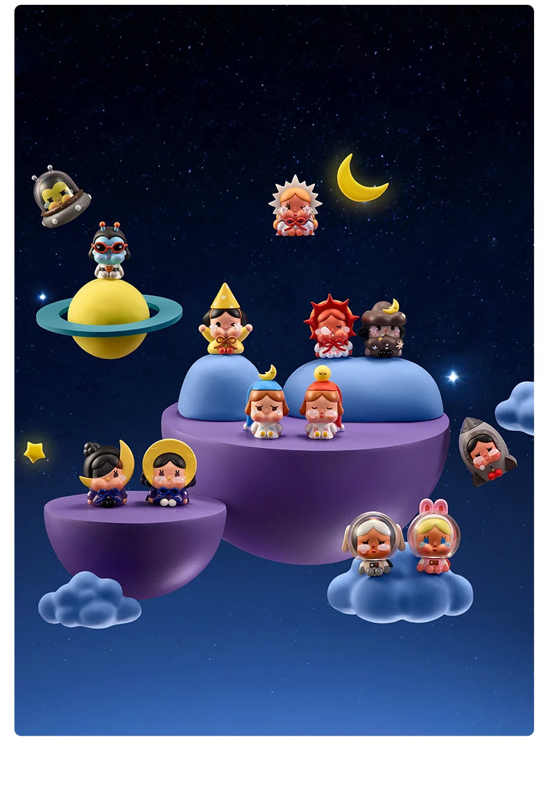 POP MART Crybaby Crying to the Moon Sitting Series Blind Box Figures