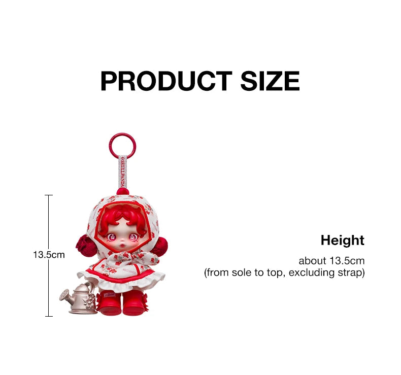 POP MART SKULLPANDA Amid Flowers Plush Doll Pendant box art view