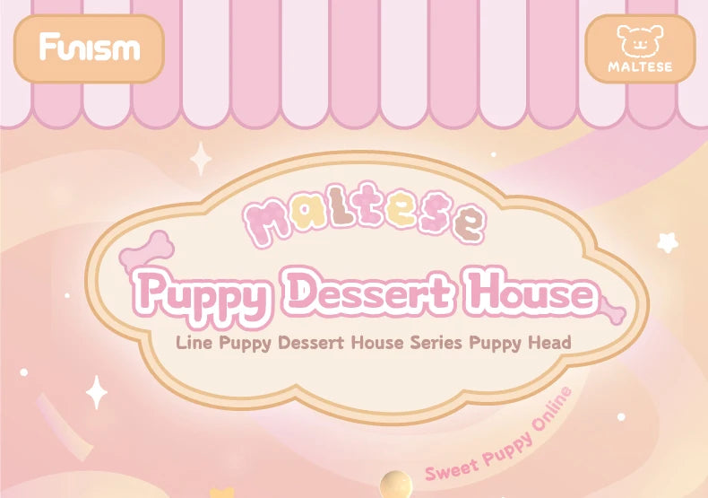 FUNISM Maltese Sweet Box Series Puppy Face Blind Box Figures