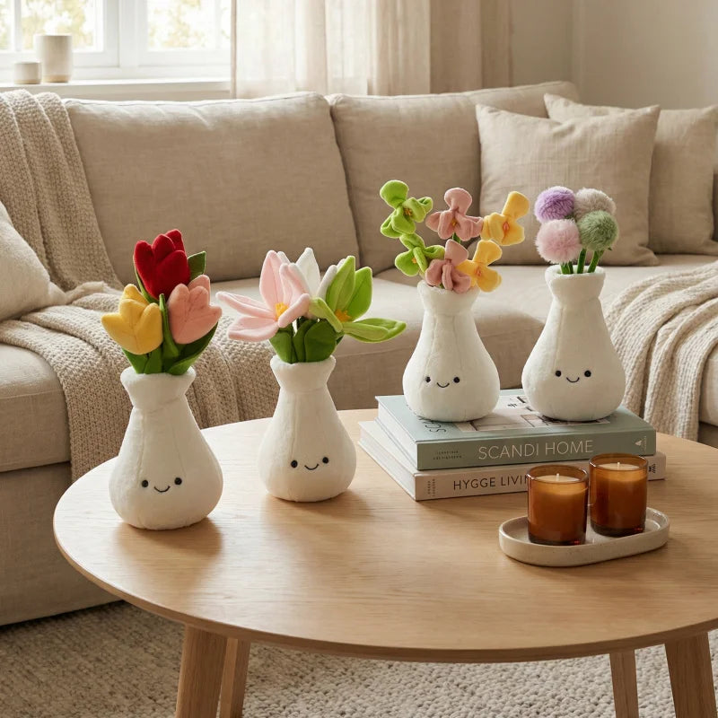 Flower Vase Plush front product view