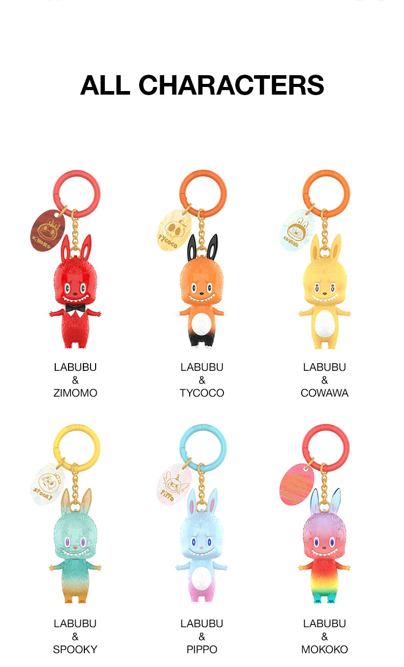 POP MART The Monsters 10th Anniversary Blind Box Keychain Figures