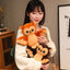 Orange&Brown Owl Plush Toy Kawaii Stuffed Animal with Big Sparkly Eyes image 10