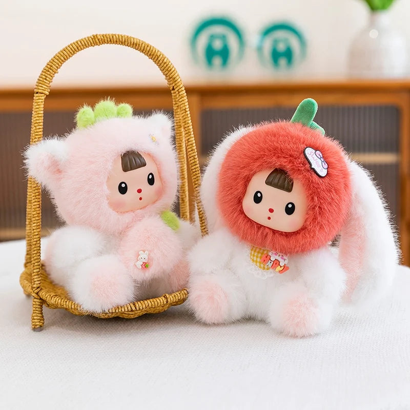 Cute Creative Animal Vinyl Face Plush Pendant Toys