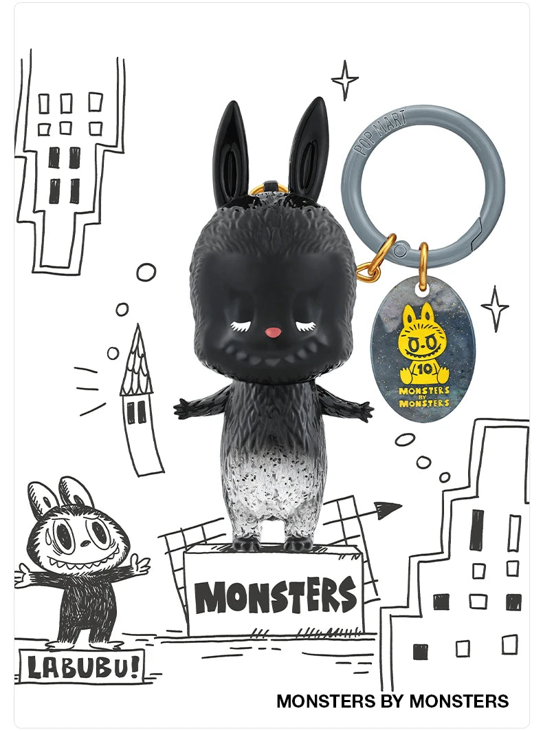 POP MART The Monsters 10th Anniversary Blind Box Keychain Figures