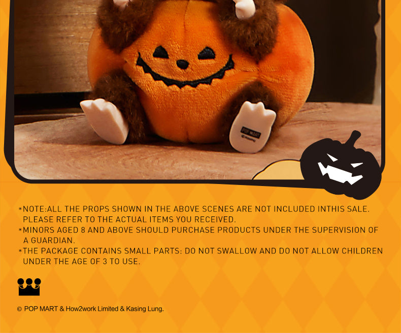 POP MART Halloween Sitting Pumpkin Plush Blind Box Figure