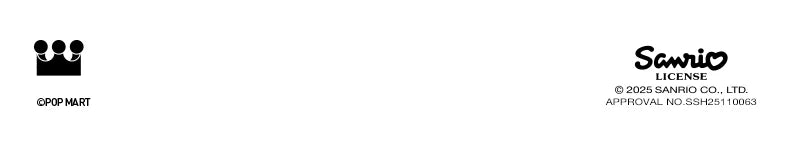 POP MART SKULLPANDA × My Melody Plush Pendant