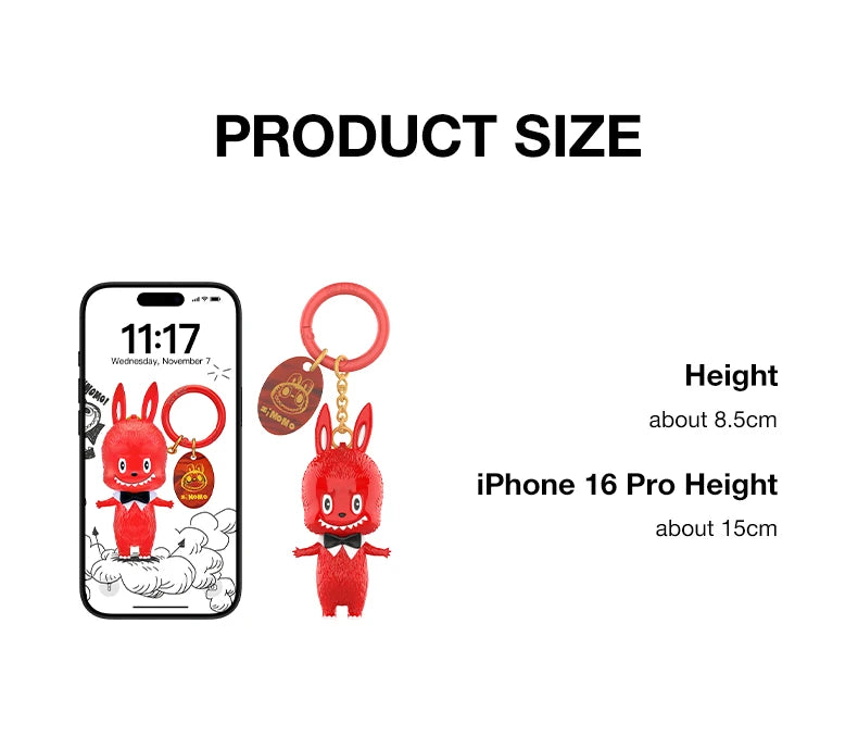 POP MART The Monsters 10th Anniversary Blind Box Keychain Figures