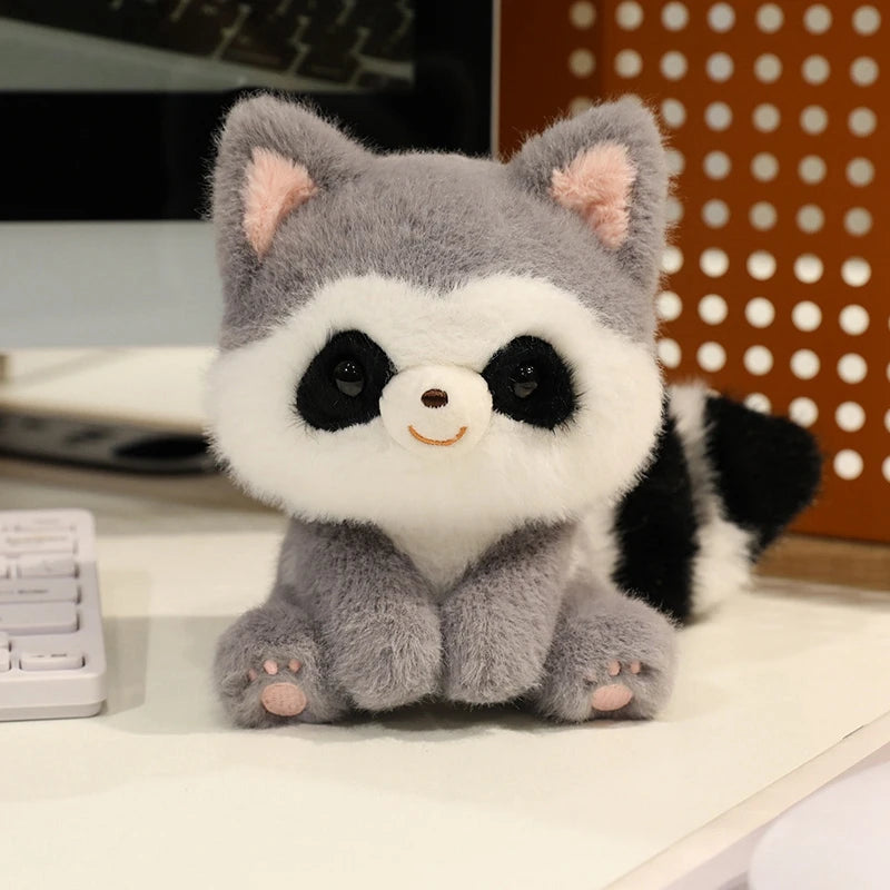 Cute Sitting Animals Plush – Red Panda, Fox, Sloth, Cat, Capybara & Pig